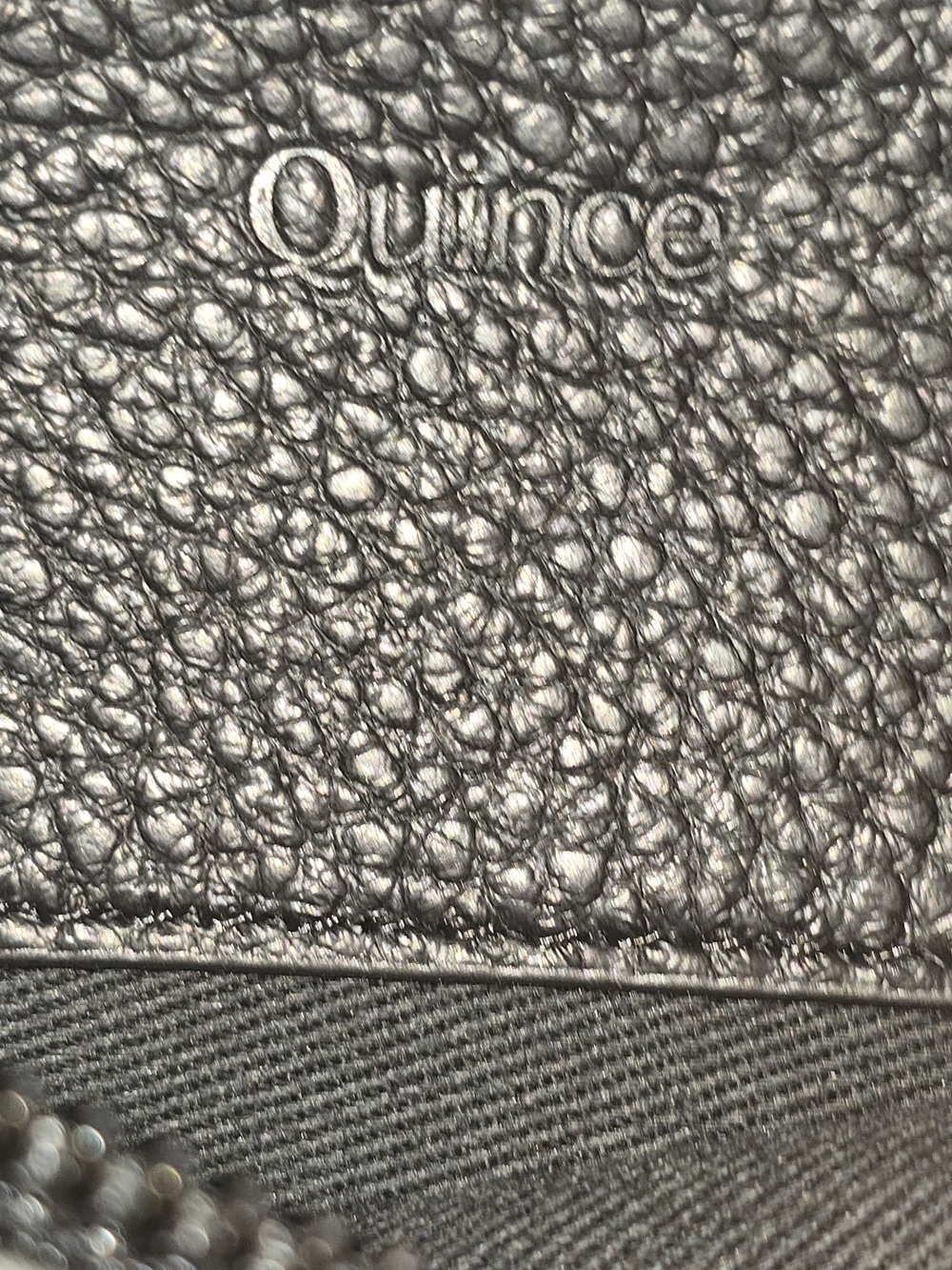 NWT Quince Black Pebbled Leather Crossbody Sling - Picture 9 of 9